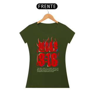 Nome do produto Camiseta Cristã Lucas 3:16 | Baby Long Quality