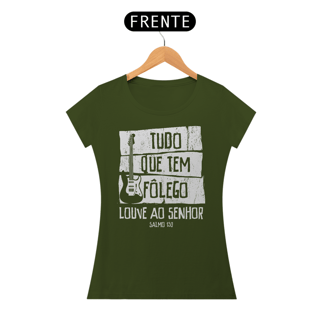 Nome do produto Camiseta Cristã Salmo 150 | Baby Long Quality