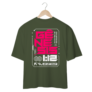 Nome do produto Camiseta Oversized (Frente) - Gênesis 1:12