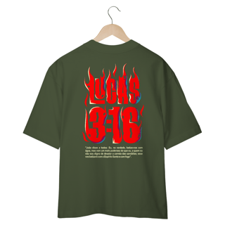 Nome do produto Camiseta Cristã Lucas 3:16 | Oversized