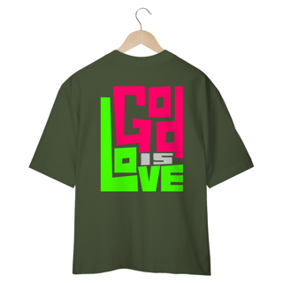Nome do produto Camiseta Cristã God is Love | Oversized