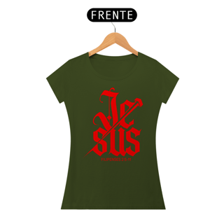 Nome do produto Camiseta Cristã Filipenses 2:5-11 | Baby Long Quality