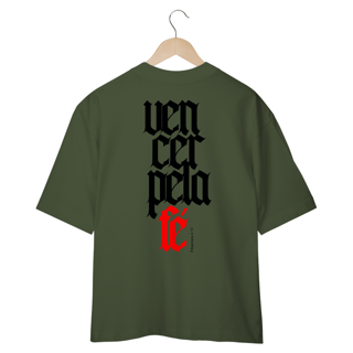 Nome do produto Camiseta Oversized (Costa) - Vencer pela Fé
