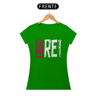 Nome do produto Camiseta Cristã Cristo Rei | Baby Long Quality