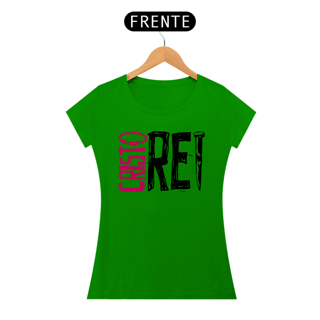 Nome do produto Camiseta Cristã Cristo Rei | Baby Long Quality