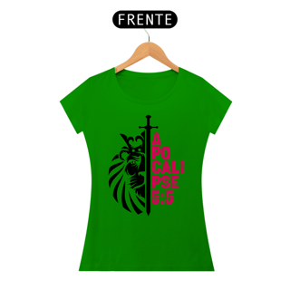 Nome do produto Camiseta Cristã Apocalipse 5:5 | Baby Long Quality
