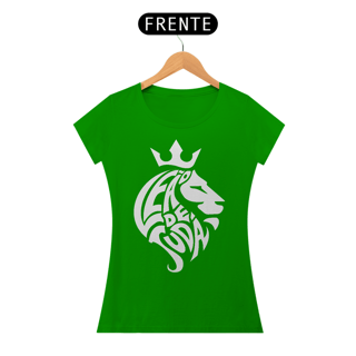 Nome do produto Camiseta Cristã Leão de Judá | Baby Long Quality
