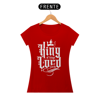 Nome do produto Camiseta Cristã King of King, Lord of Lord | Baby Long Quality