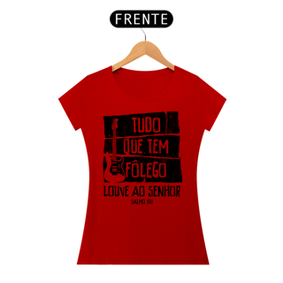 Nome do produto Camiseta Cristã Salmo 150 | Baby Long Quality