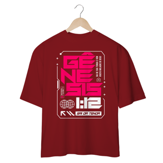 Nome do produto Camiseta Oversized (Frente) - Gênesis 1:12