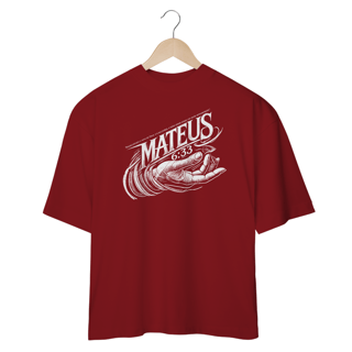 Nome do produto Camiseta Oversized (Frente) - Mateus 6:33