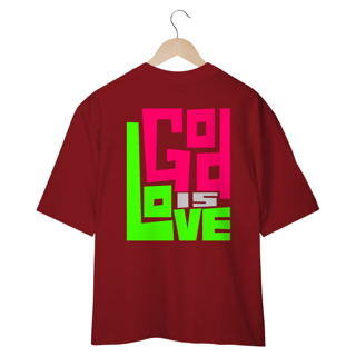 Nome do produto Camiseta Cristã God is Love | Oversized