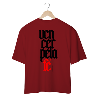 Nome do produto Camiseta Oversized (Frente) - Vencer pela Fé