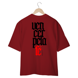 Nome do produto Camiseta Oversized (Costa) - Vencer pela Fé