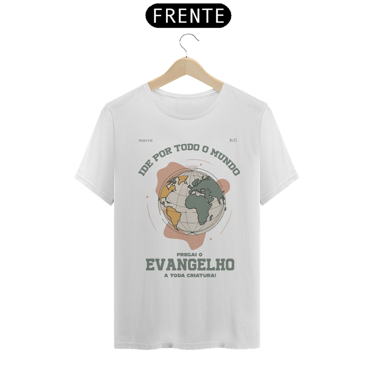 Nome do produto: Camiseta - Pregai o Evangelho