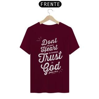 Nome do produto Camiseta - Trust in God (Preta, Cinza,Vinho e Azul Marinho)