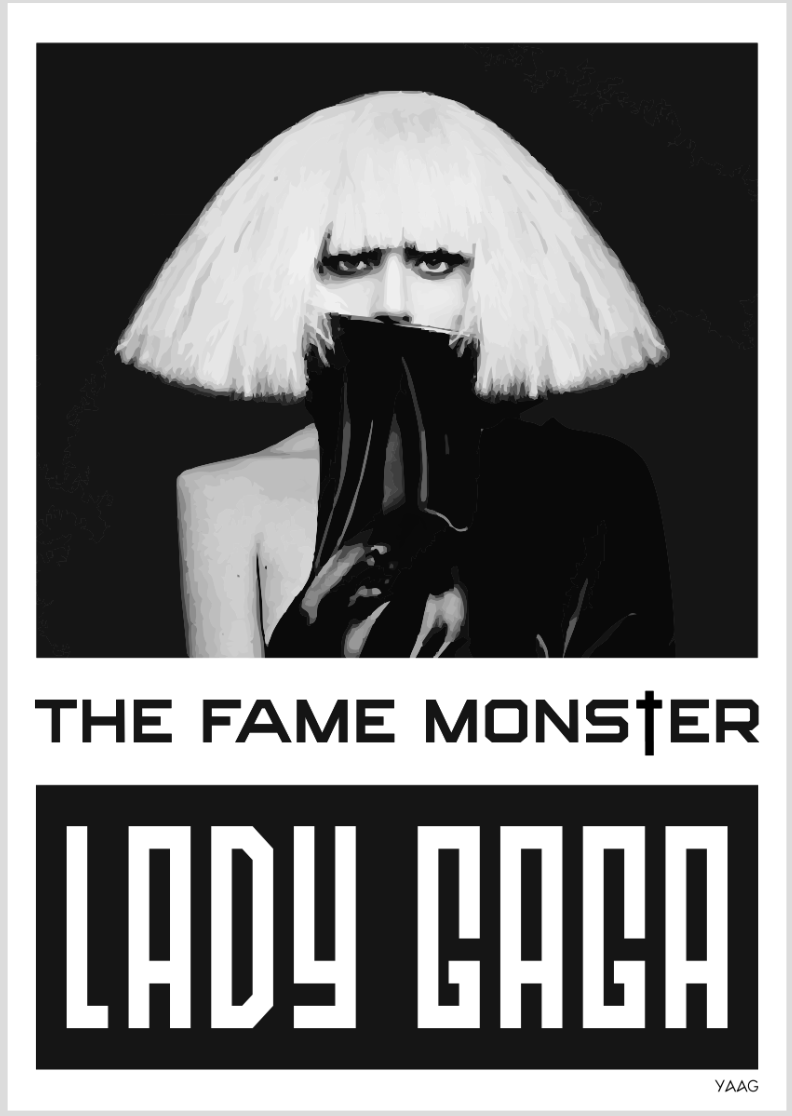 Nome do produto: Poster Lady Gaga