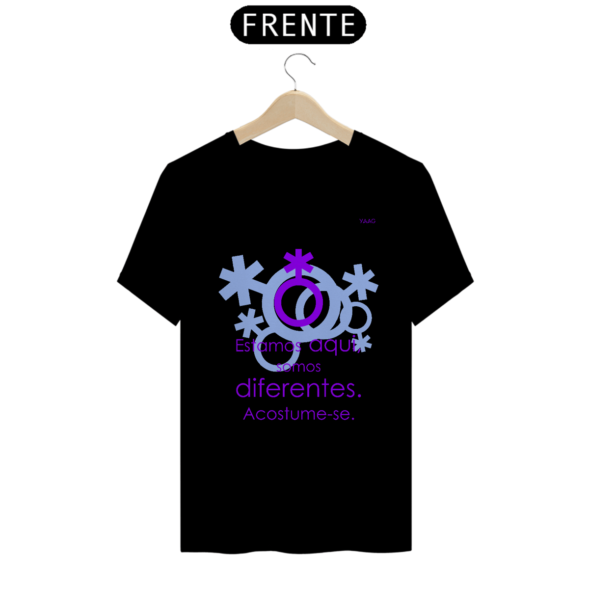 Nome do produto: Camiseta Estamos Aqui