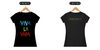 Nome do produto COLDPLAY VIVA LA VIDA - BABY LOOK