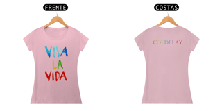 Nome do produto COLDPLAY VIVA LA VIDA - BABY LOOK