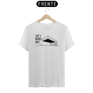 Nome do produto Camiseta Unissex Branca - Cadê o balanço papai?