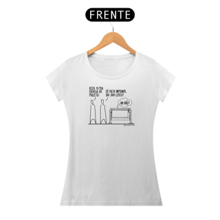 Nome do produto Camiseta Feminina Branca - Vai não!