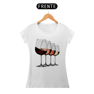 Nome do produto Camiseta Feminina para quem aprecia um bom vinho e um estilo único! 