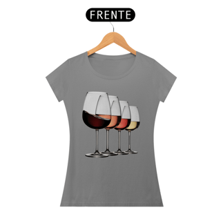 Nome do produto Camiseta Feminina para quem aprecia um bom vinho e um estilo único! 