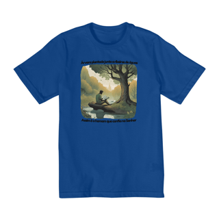 Nome do produto Camiseta Infantil (10 a 14 anos) Salmos 1 - Árvore plantada junto a ribeiros de águas