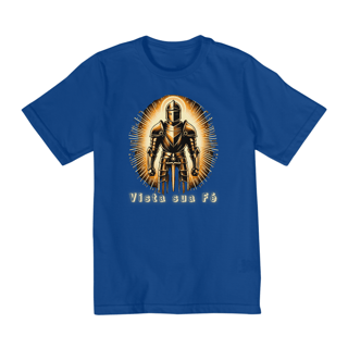 Nome do produto Camiseta Infantil (10 a 14 anos) Armadura de Deus - Vista sua Fé