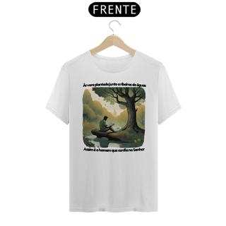 Nome do produto Camiseta Salmos 1 - Árvore plantada junto a ribeiros de águas