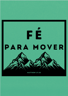 Poster Retrato Fé para mover Montanhas