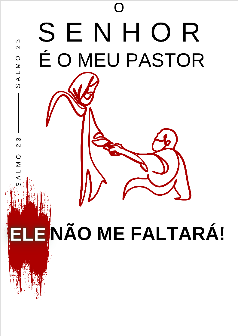 Poster Retrato O Senhor é meu pastor - Ele não me faltará