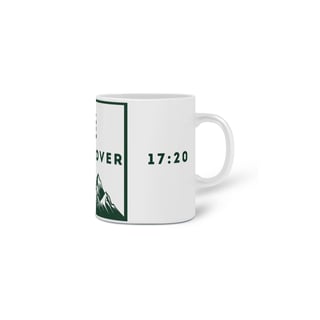 Nome do produto Caneca Fé para mover Montanhas - Letras Verdes