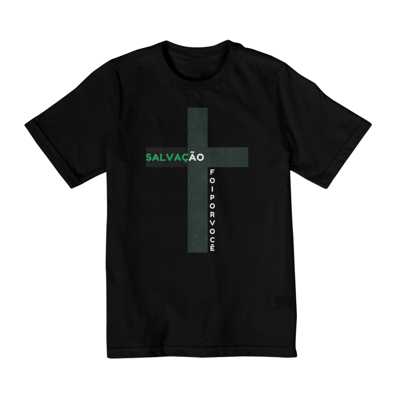 Camiseta Infantil (10 a 14 anos) Salvação - Foi por Você
