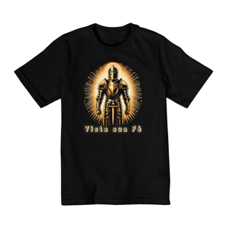 Nome do produto Camiseta Infantil (10 a 14 anos) Armadura de Deus - Vista sua Fé