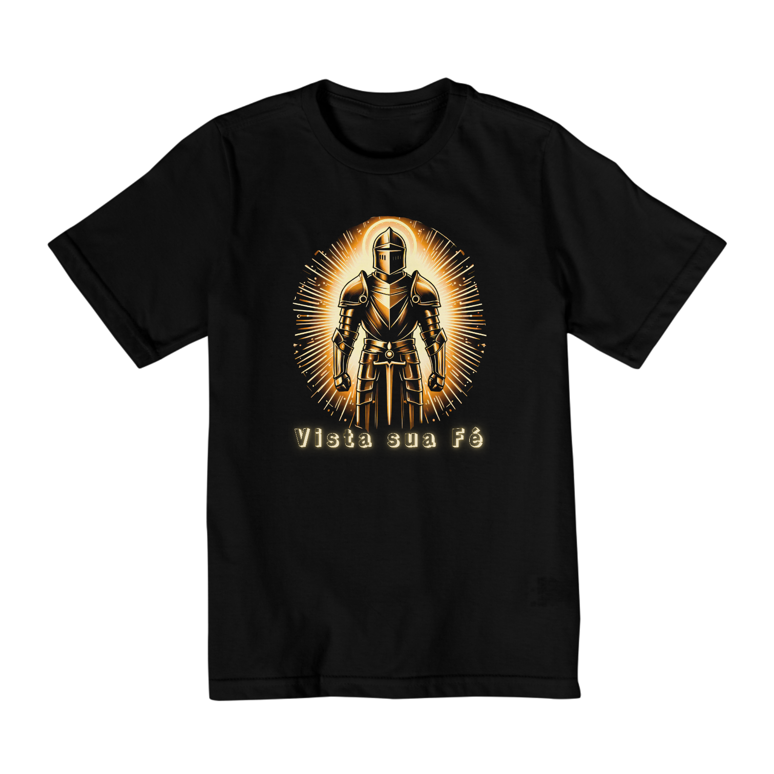 Camiseta Infantil (2 a 8 anos) Armadura de Deus - Vista sua Fé