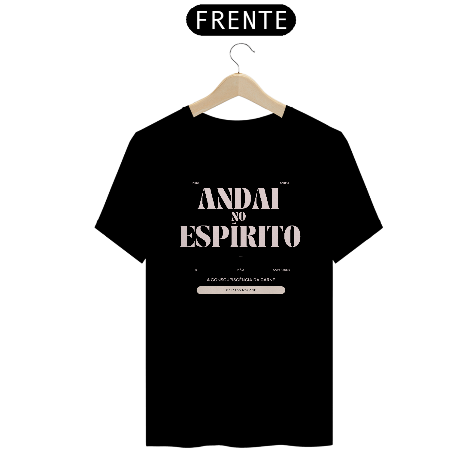 Camiseta Armadura de Deus - Letras Brancas