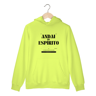 Nome do produto Moletom Blusão Andai no Espírito - Letras Pretas