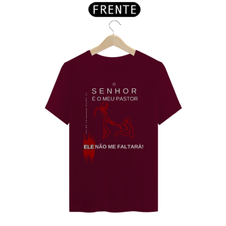 Nome do produto Camiseta O Senhor é meu Pastor - Ele não me Faltará - Letras Brancas
