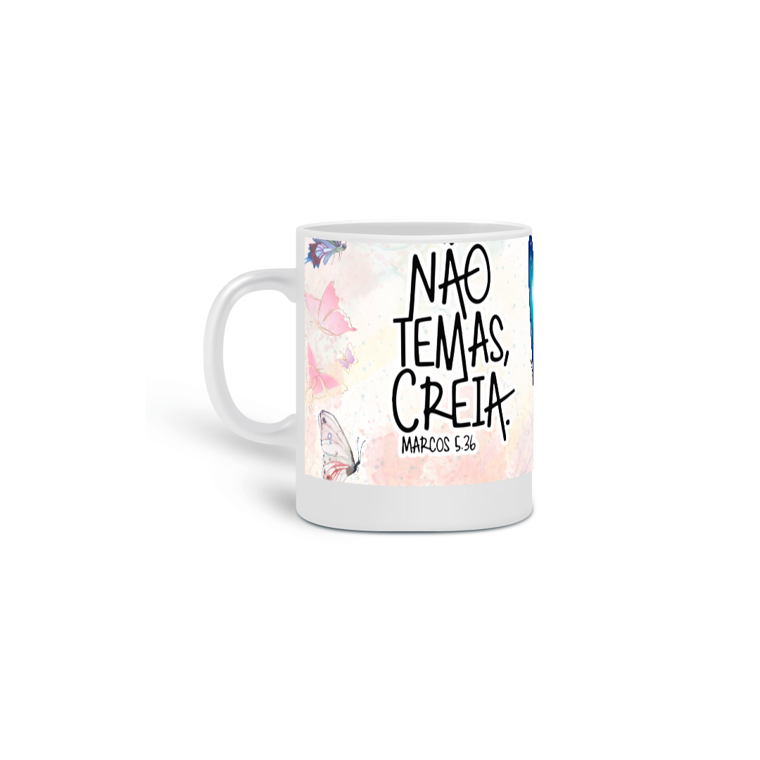 NÃO TEMAS | Caneca de Porcelana