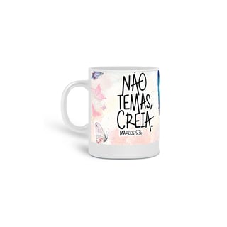 NÃO TEMAS | Caneca de Porcelana