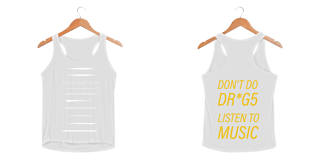 Nome do produto Techno Don't Stop - Don't do DR*G5 Listen do Music