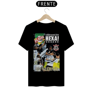 T-SHIRT CORINTHIANS HEXA CAMPEÃO BR 2015