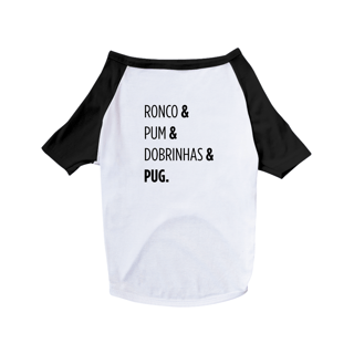Nome do produto & Pug | T-Shirt Pet