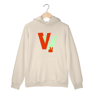 Nome do produto moletom vibe laranja e verde
