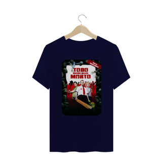 Nome do produtoT-Shirt Plus Size VI NA TELINHA - TODO MUNDO QUASE MORTO