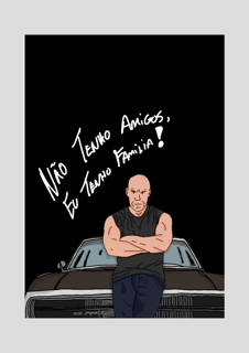 Nome do produtoPoster Retrato VELOZES E FURIOSOS - CINECLUBE