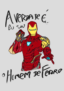 Nome do produtoPoster Retrato HOMEM DE FERRO - CINECLUBE
