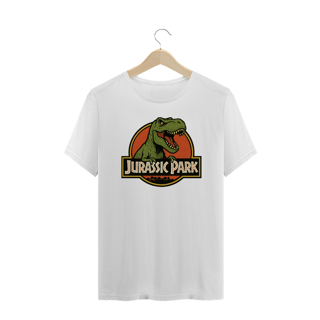 Nome do produtoT-Shirt Plus Size VI NA TELINHA - JURASSIC PARK